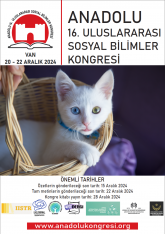 ANADOLU 16. ULUSLARARASI SOSYAL BİLİMLER KONGRESİ