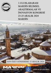 1.Uluslararası Mardin  Bilimsel Araştırmalar ve İnovasyon Kongresi