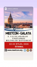 MEETCON - GALATA  5. ULUSLARARASI UYGULAMALI BİLİMLER KONGRESİ